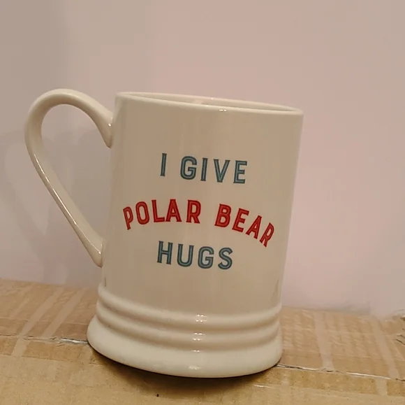 Indigo I give polar bear hugs coffee mugs - Picture 1 of 1